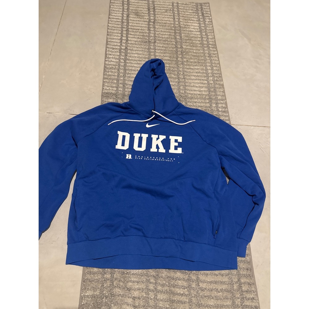 Nike Duke Blue Devils Basketball Dri-FIT Hoodie Mens XXL Blue 04EJ-054N